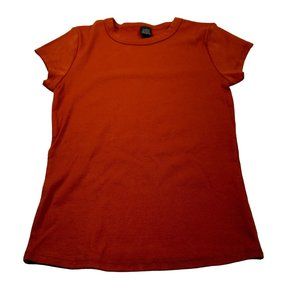 Wild Fable Women's Size Small Short Sleeve Tee Shirt Rust New Without Tags